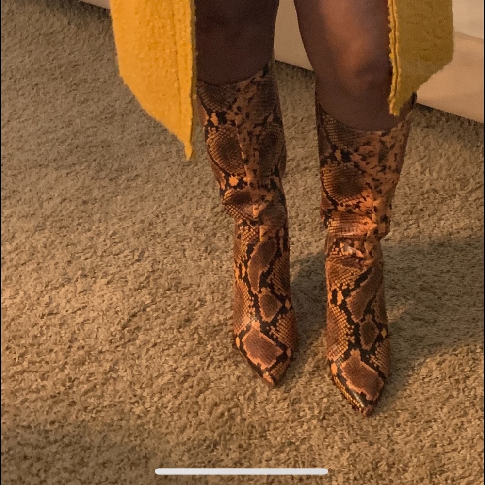 Beautiful snakeskin boots